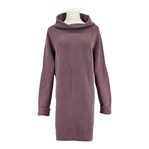 Modern Bohemia Free People Tunic Sweater Women’s L Plum Ribbed Cotton Blend Cozy